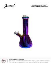 Load image into Gallery viewer, Fuma Glass Pipe SP252 - 8 Inches Holographic