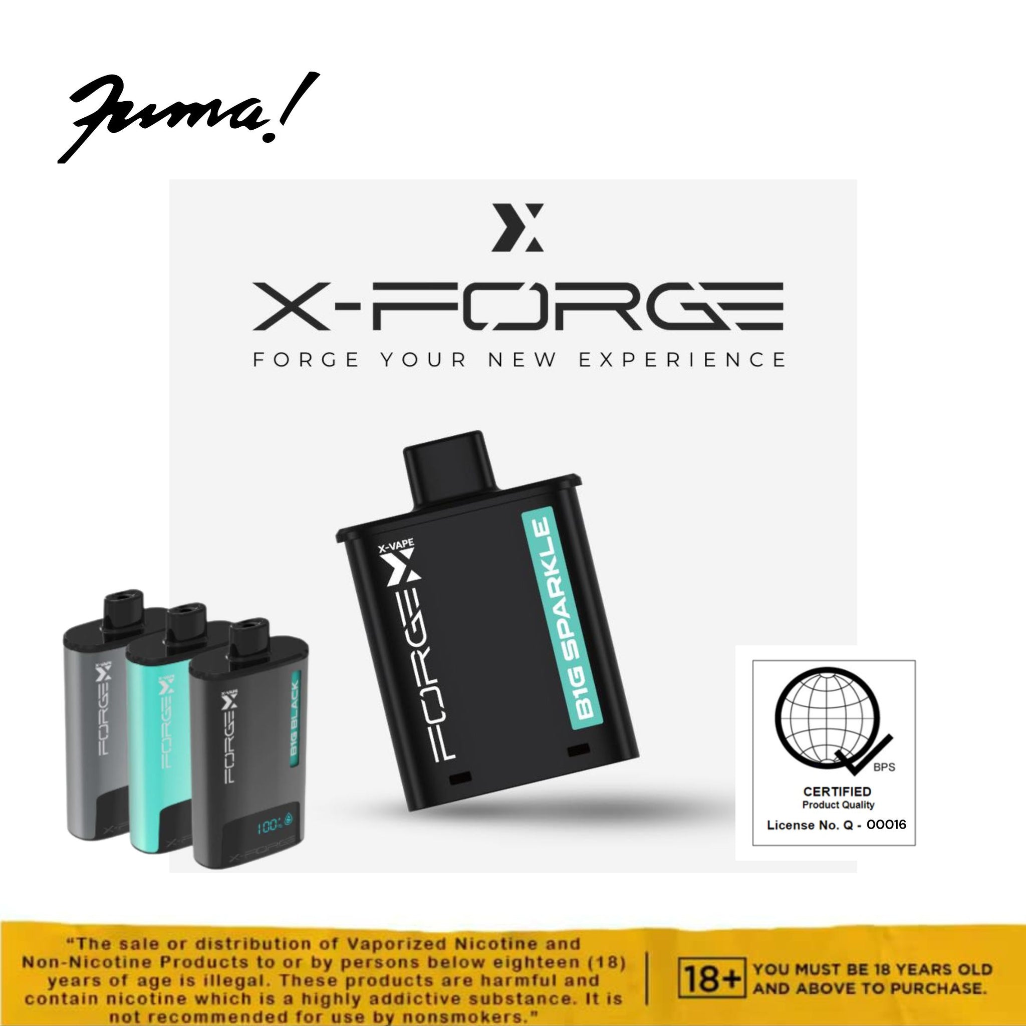 XForge Vape Battery and Pod (Sold Separately) Fuma Philippines XForge Vape Battery and Pod (Sold Separately) Fuma Philippines